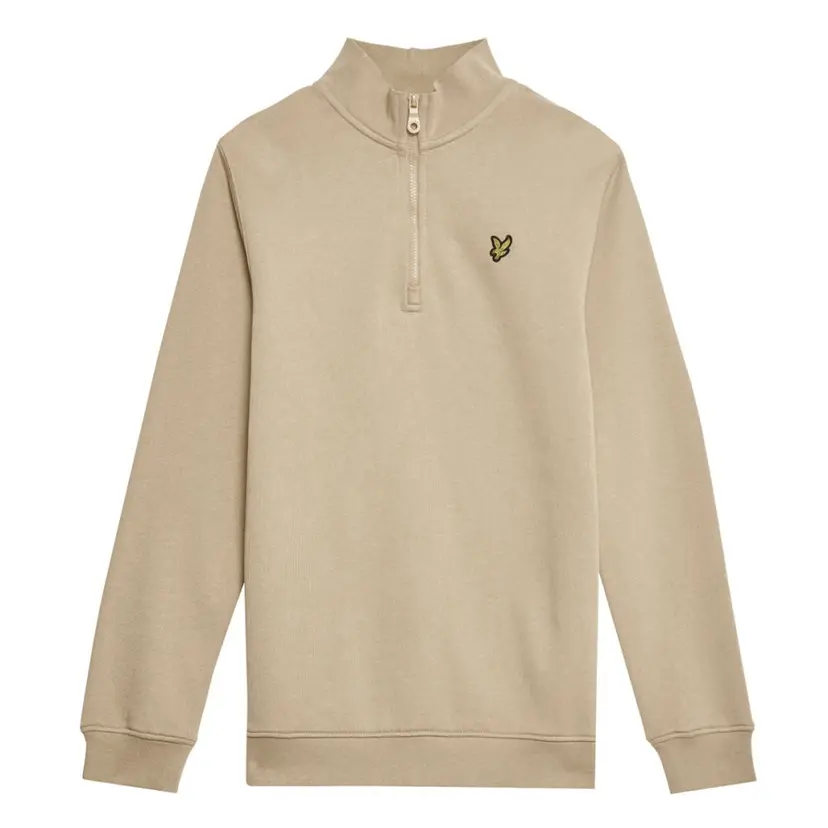 Lyle & Scott Lyle & Scott - Genser Quarter Zip Pullover Stone