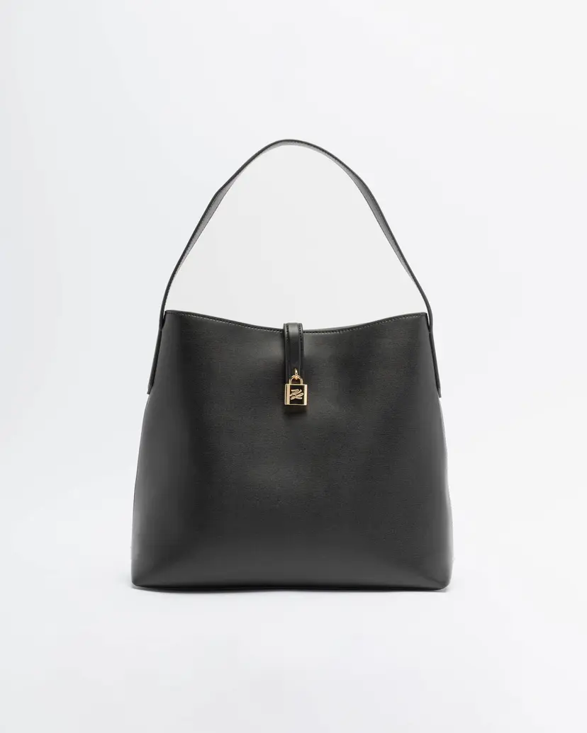Karl Lagerfeld Karl Lagerfeld K/Autograph Padlock Hobo Black Shoulder bag