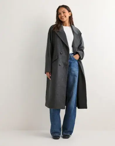 Vero Moda Vero Moda - Grå - Vmharper Long Wool Coat Ga Noos