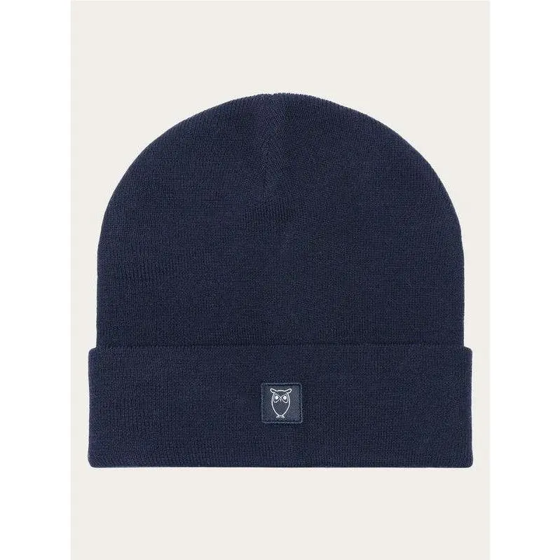 KnowledgeCotton Apparel KnowledgeCotton Apparel Wool Beanie RWSanie Total Eclipse