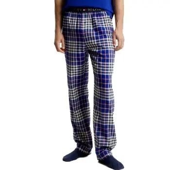 Tommy Hilfiger Tommy Hilfiger Flannel Pant Marine mønster Large Herre