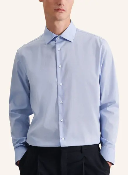 SEIDENSTICKER Seidensticker Shaped Fit Fil A Fil Business Kent Shirt