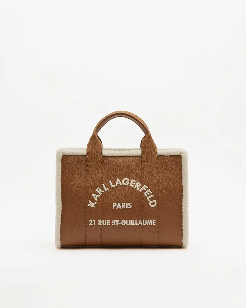 Karl Lagerfeld Karl Lagerfeld K/ RSG MD Square Tote Shearling Camel Tote bag