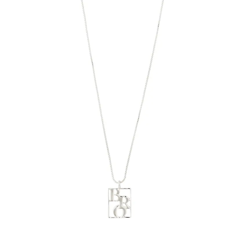 Pilgrim Pilgrim LOVE TAG, BRO-halskjede sølvbelagt