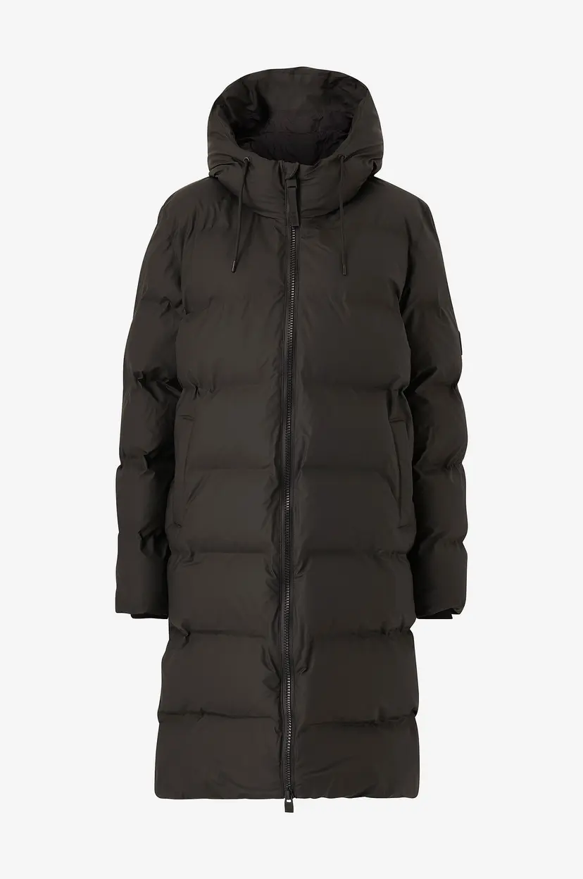 Rains Vinterjakke Alta Long Puffer Jacket - Svart