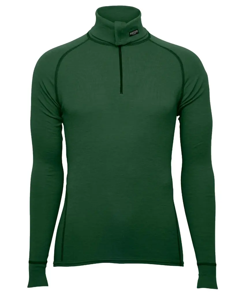 Brynje Brynje Classic Zip Polo Green