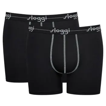 Sloggi Sloggi 2P Men Start Short C2P Svart bomull Large Herre