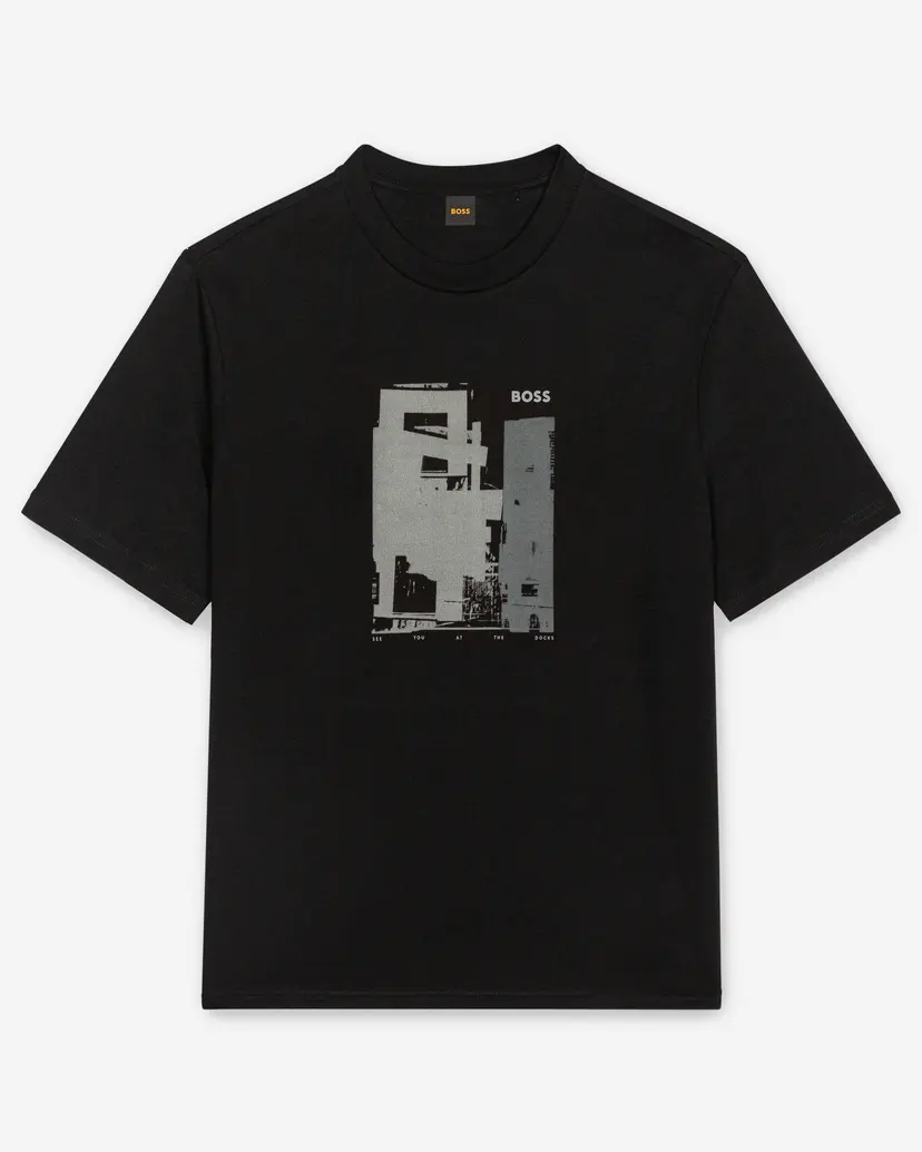 BOSS Boss Te_Imprint Black T-shirt