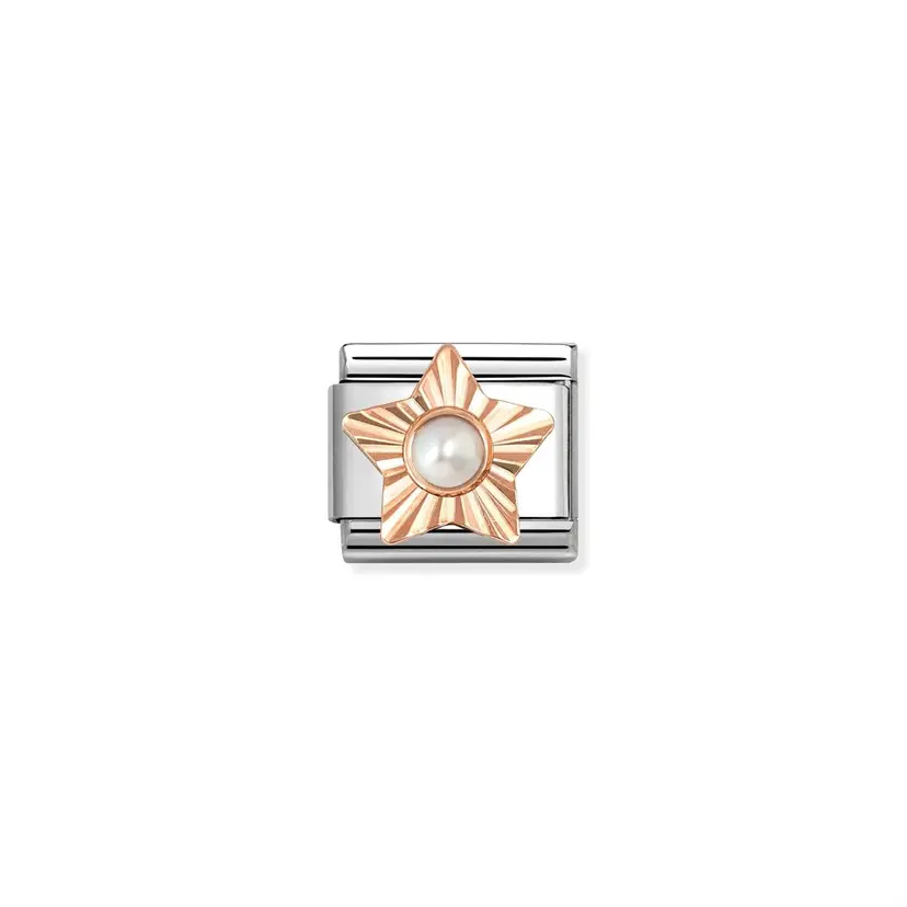 Nomination White Pearl Star Rose Gold