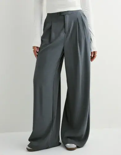 ONLY Only - Grå - Onlsvea Life Hw Wide Pant Cc Tlr