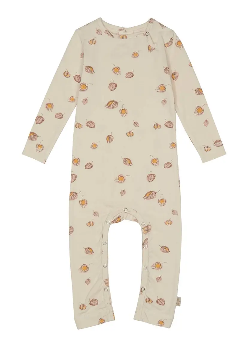 Petit Piao Petit Piao Jumpsuit LS Printed, Pineapple Cherry (62 / 3 mnd)