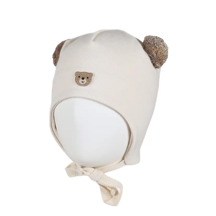 Kivat Lue Kivat - Overgangslue med Vindstopper Store Dusker Bamse Offwhite