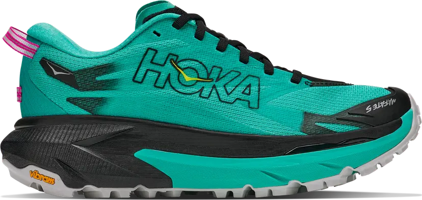 HOKA Hoka Women's Mafate 5 Black/Electric Aqua