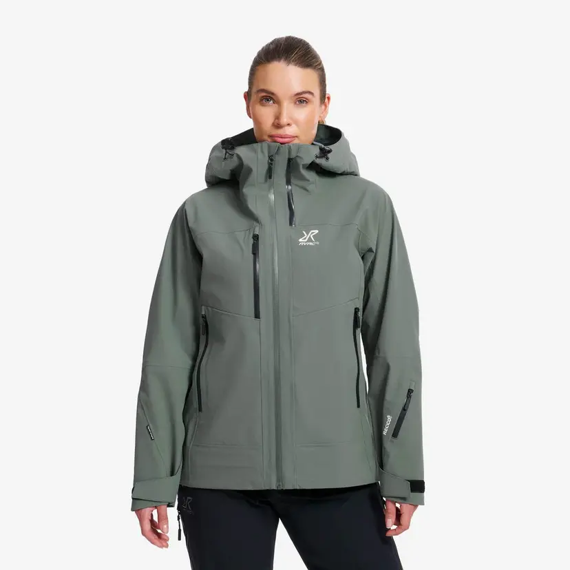 RevolutionRace Cyclone 3L Shell Jacket Dame Balsam Green
