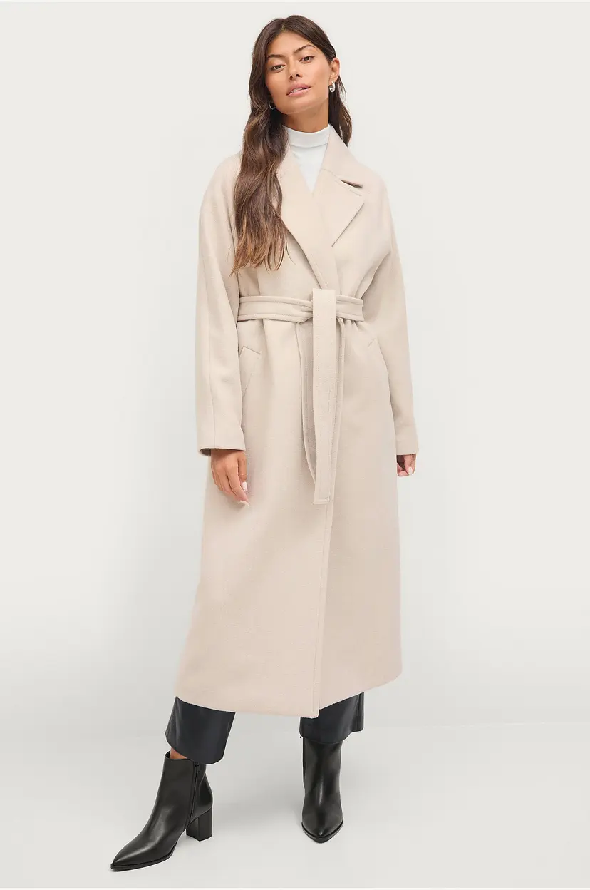 Ellos Collection Kåpe Robe Coat med flip-flops - Beige