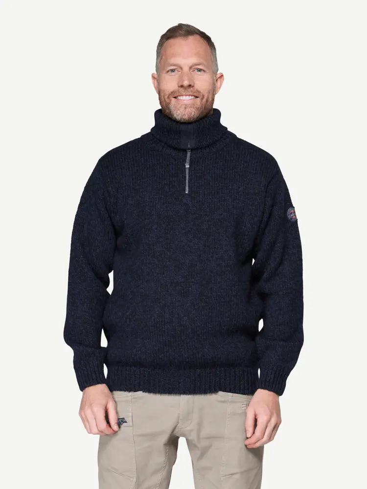 Devold Devold - Nansen Wool Zip Neck - Large - Blå