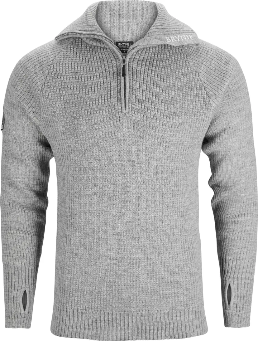 Brynje Brynje Classic Wool Sweater Light Grey