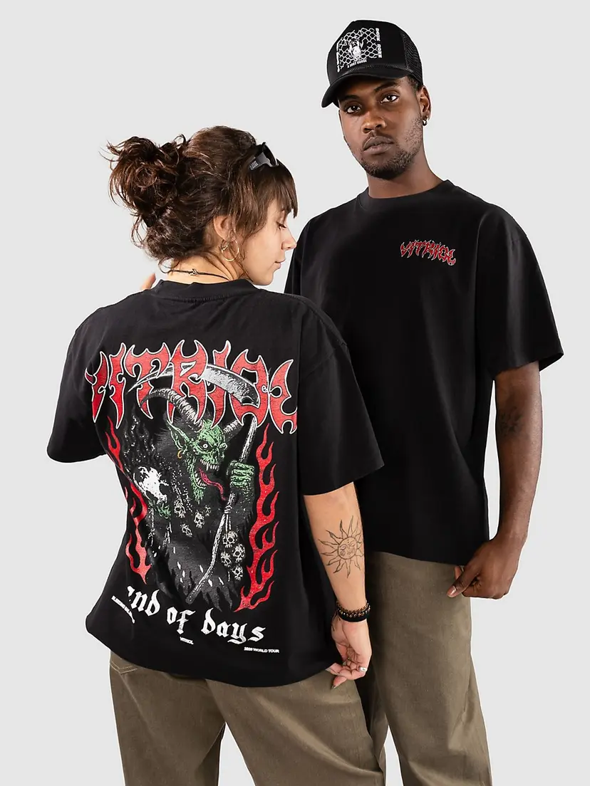 Vitriol Vitriol Heavy Metal Tour Boxy T-skjorte svart