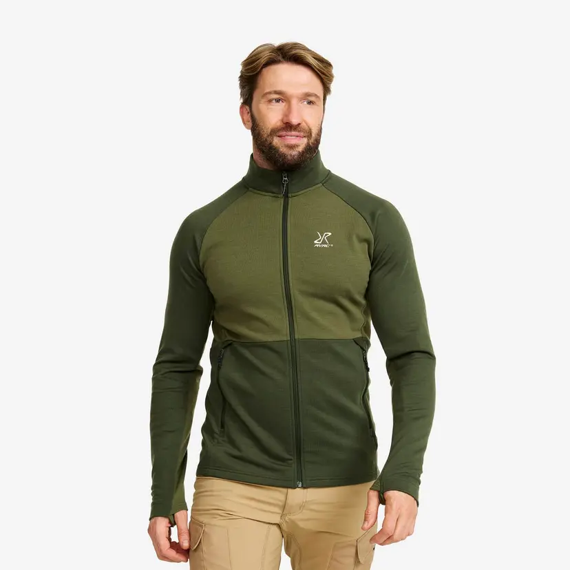 RevolutionRace Hill Fleece Herre Forest Green