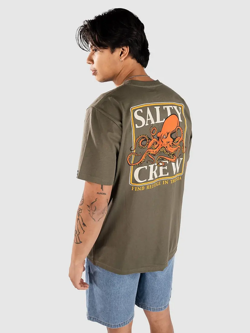 Salty Crew Salty Crew Ink Slinger Standard T-skjorte grønn