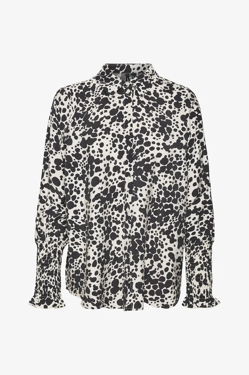 Vero Moda Skjorte vmJosie Dora L/S Long Shirt Wvn - Grå