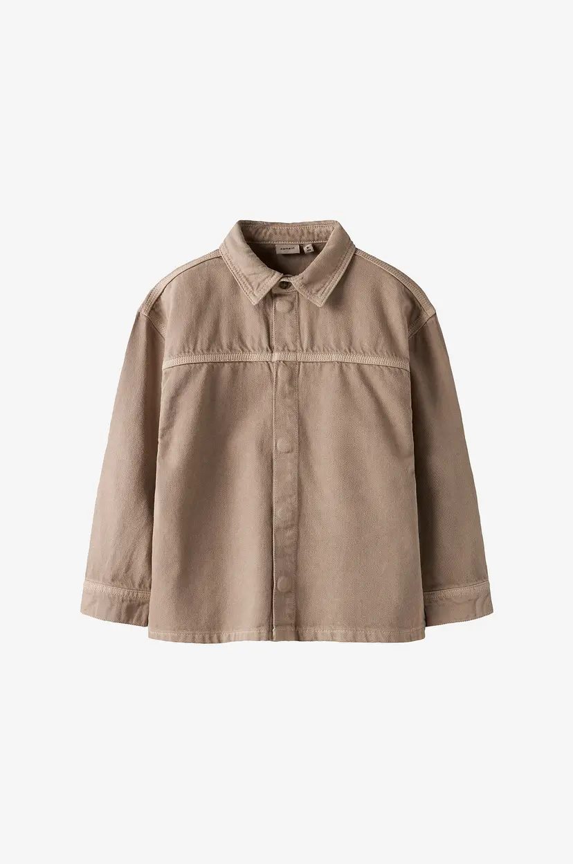 NAME IT Denimskjorte nkmBobby OZ Twi LS - Beige
