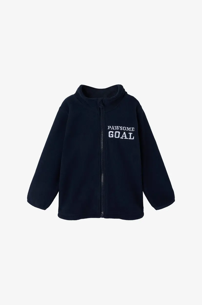 NAME IT Fleeceskjorte nmmJohan Paw Fleece W Zip Cplg - Blå