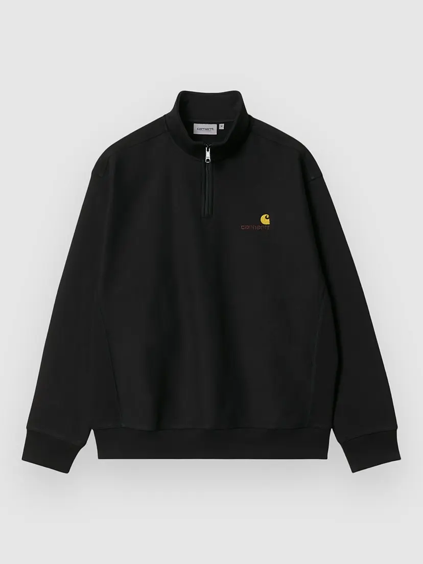 Carhartt Wip Carhartt WIP Half Zip American Script Half-Zip Genser svart