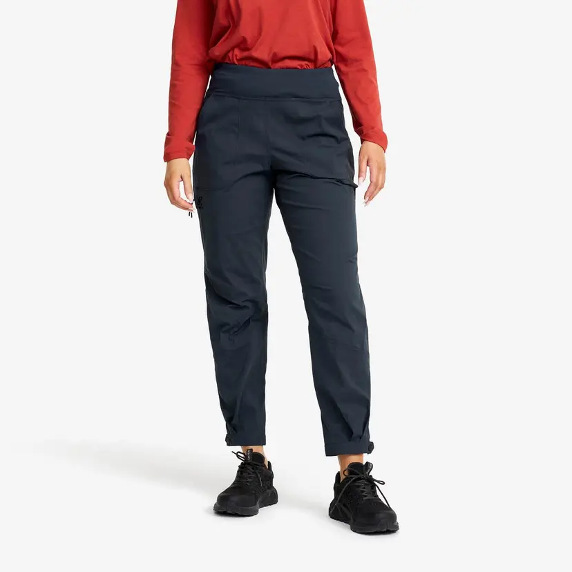 RevolutionRace Breezy Curved Ankle Stretch Pants Dame Blueberry