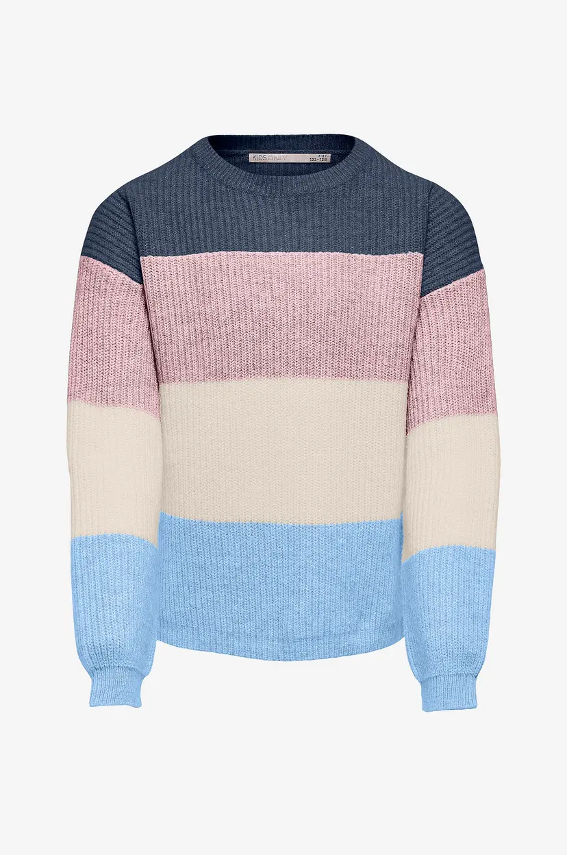 Kids Only Genser konSandy L/S Stripe Pullover CP Knt - Blå