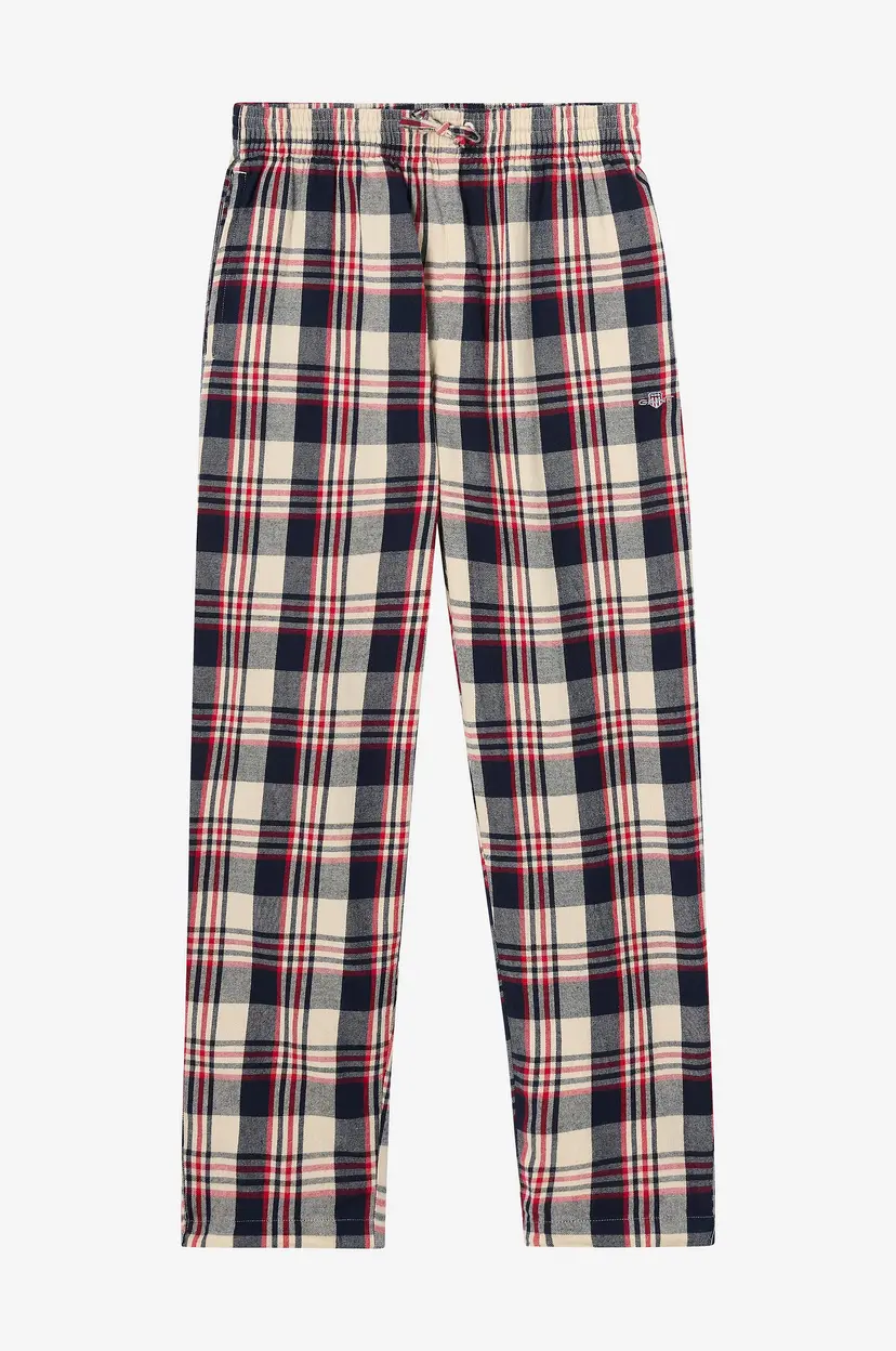 GANT Checked Flannel Pajama Pants - Rød