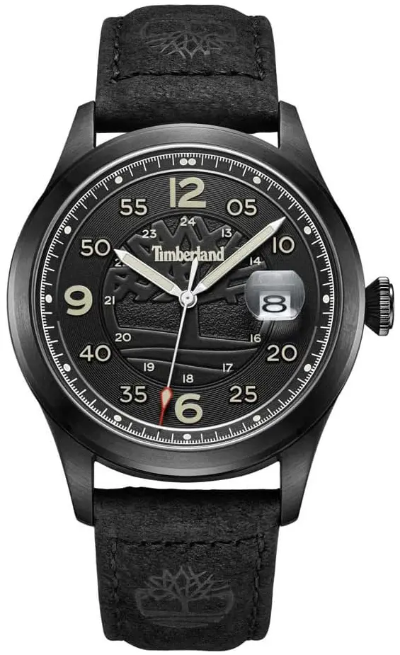 Timberland Timberland Herreklokke TDWGB2237501 Cornwall Grå/Lær Ø42 mm