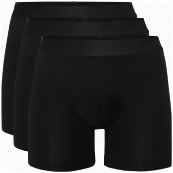 Resteröds Resteröds 3P Bamboo Boxer Long leg Svart Large Herre