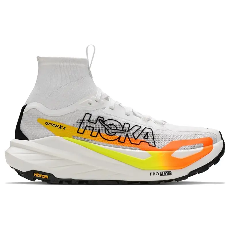 HOKA Hoka W Tecton X 4 Frost/Neon Tangerine