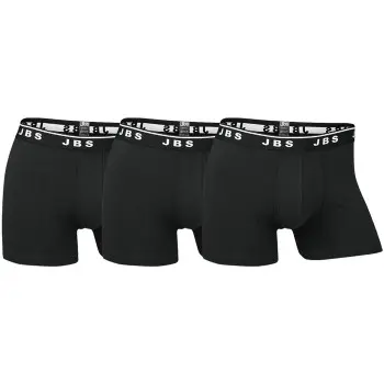 JBS of Denmark JBS 3P Organic Cotton Boxer Tights Svart økologisk bomull Large Herre