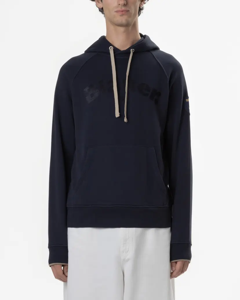 Blauer Blauer 24WBLUF08154 Blue Hoodie