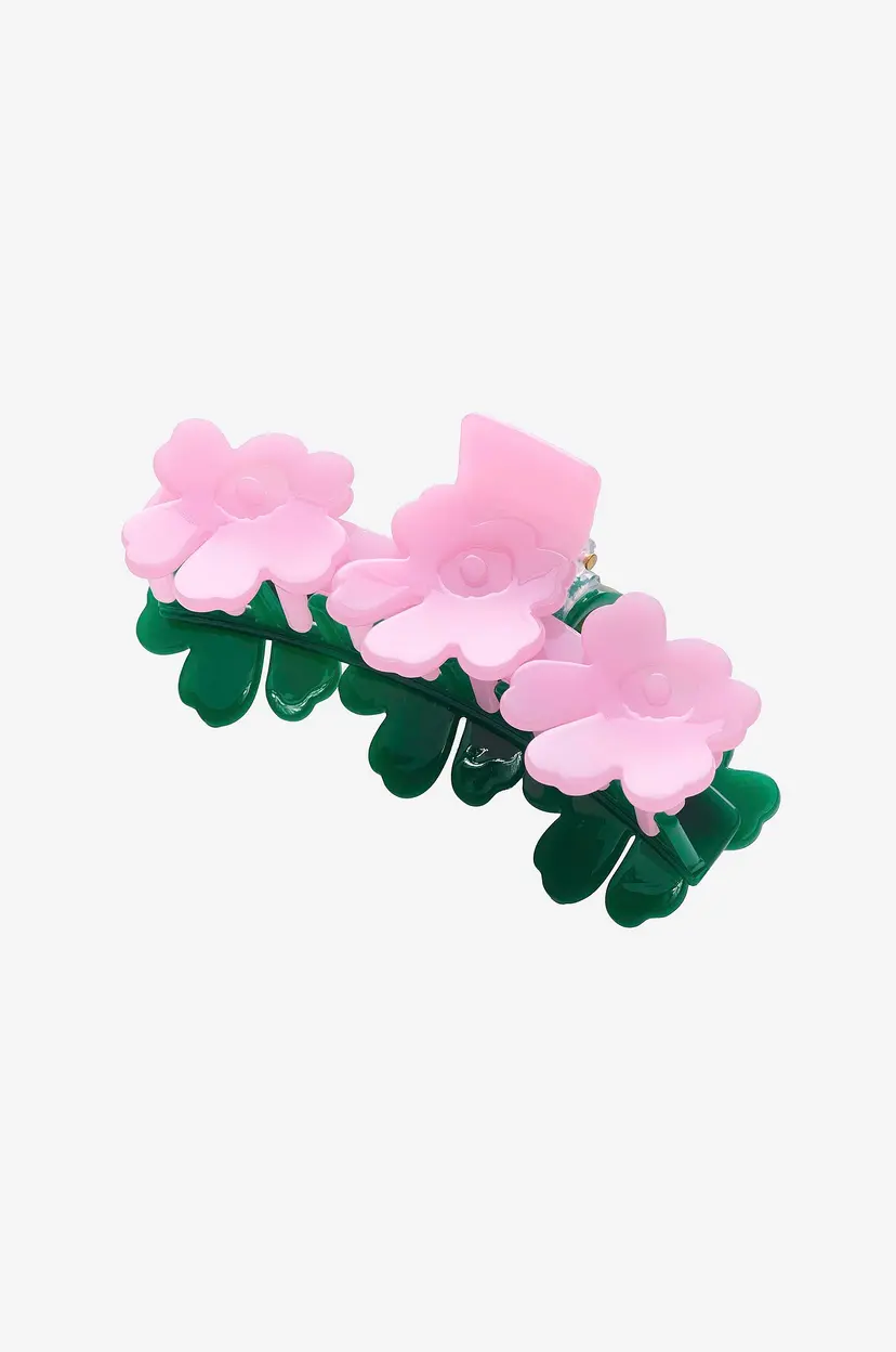 Marimekko Hårspenne Mini Unikko Hair Clip Two-Tone - Grønn