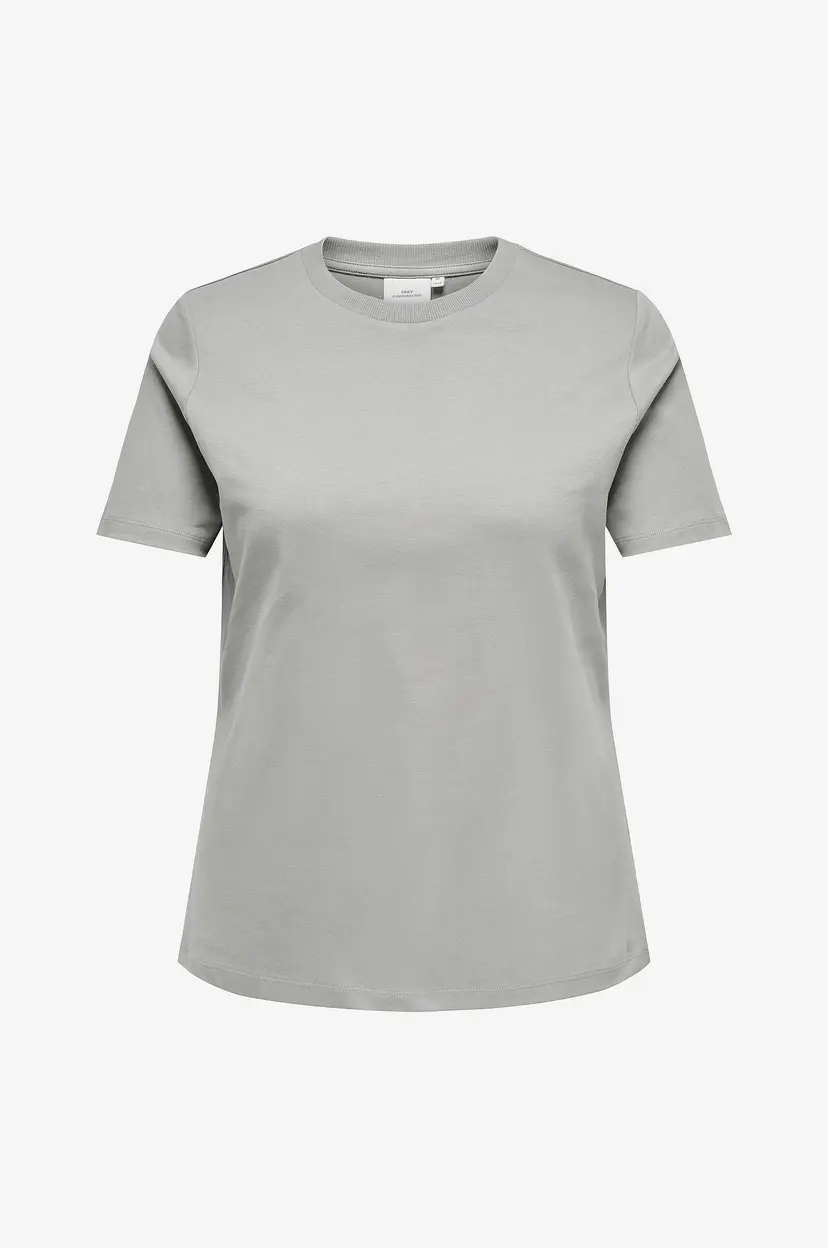 Only Carmakoma T-skjorte carJen Life SS Jeans Tee Jrs - Grå