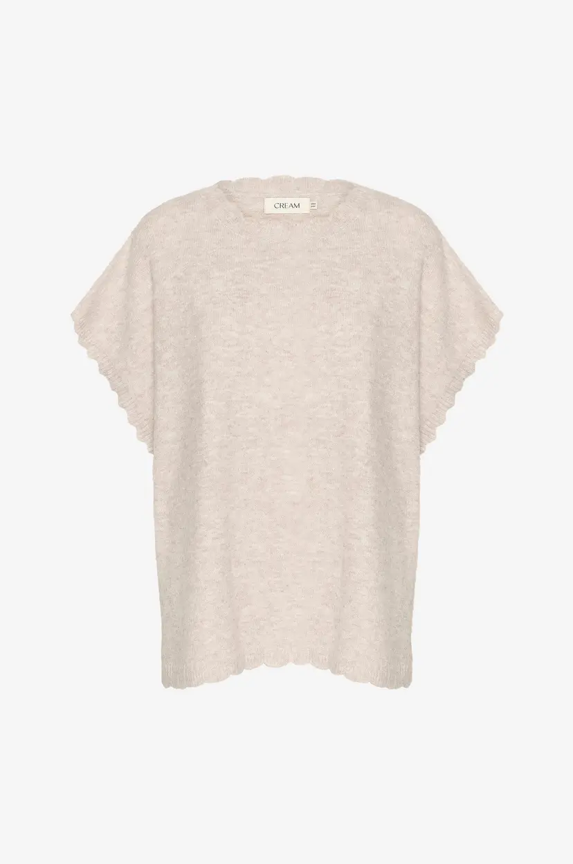 Cream Poncho crDammi Knit - Grå