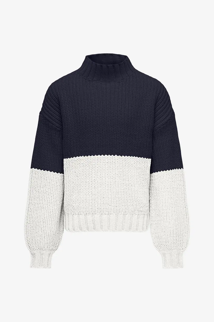 Kids Only Genser kogBibba L/S Highneck Knt - Blå
