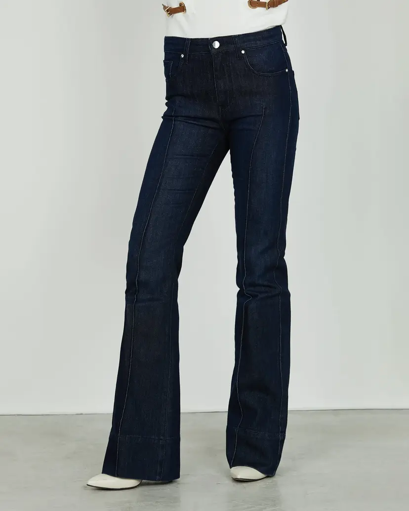 Relish Relish SCHIFFERNERV_200 Blue Flare fit jeans