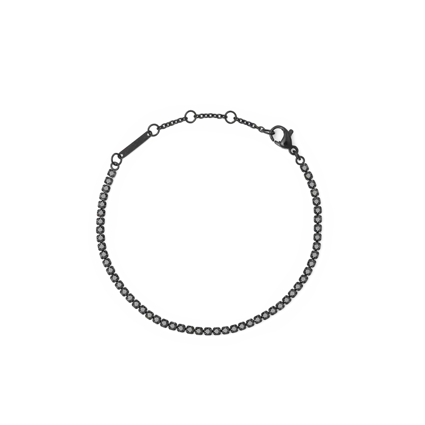 Daniel Wellington Black Bracelet Crystal Tennis | DW