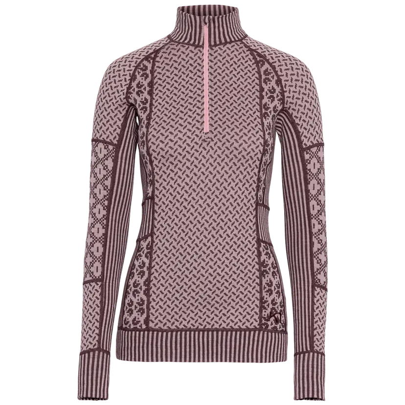 Kari Traa Kari Traa Women's Smekker Half Zip Cocoa Powder