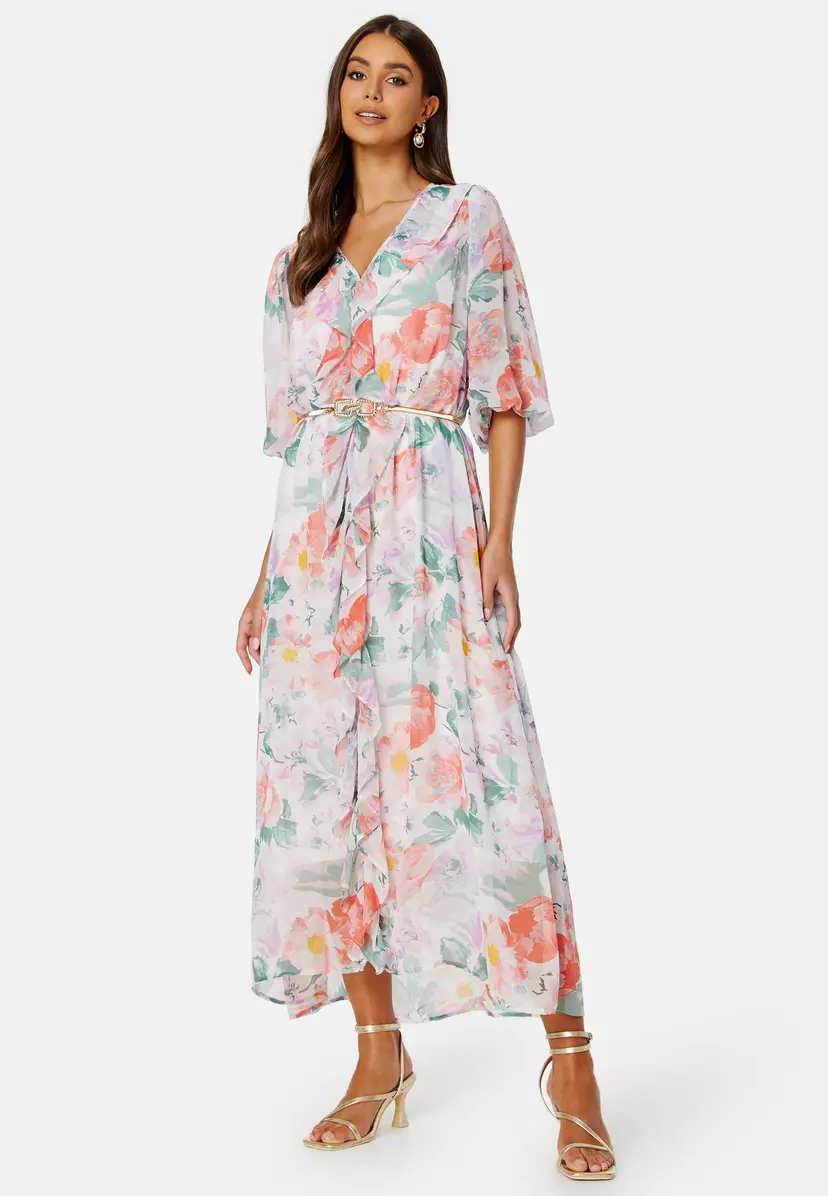 Bubbleroom Summer Luxe Frill Maxi Dress