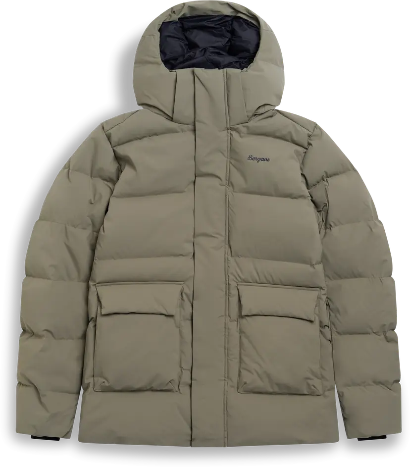 Bergans Bergans Men´s Dyna Down Hood Jacket Green Mud
