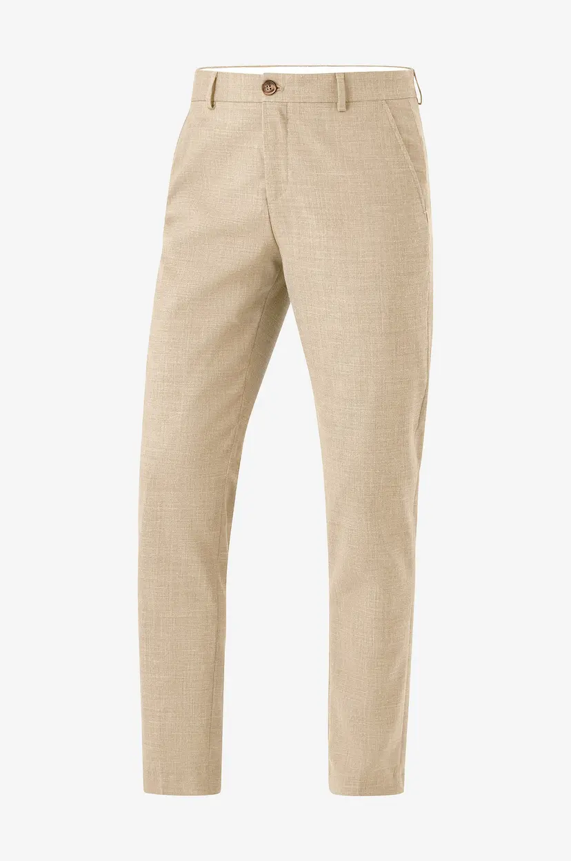 Selected Men Bukser slhSlim-Oasis Linen Trs B - Beige