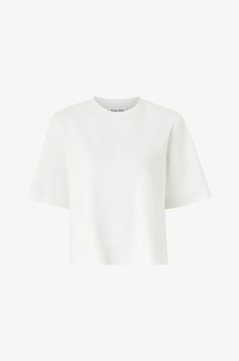 By Malina Topp Malina Boxy T-shirt - Hvit