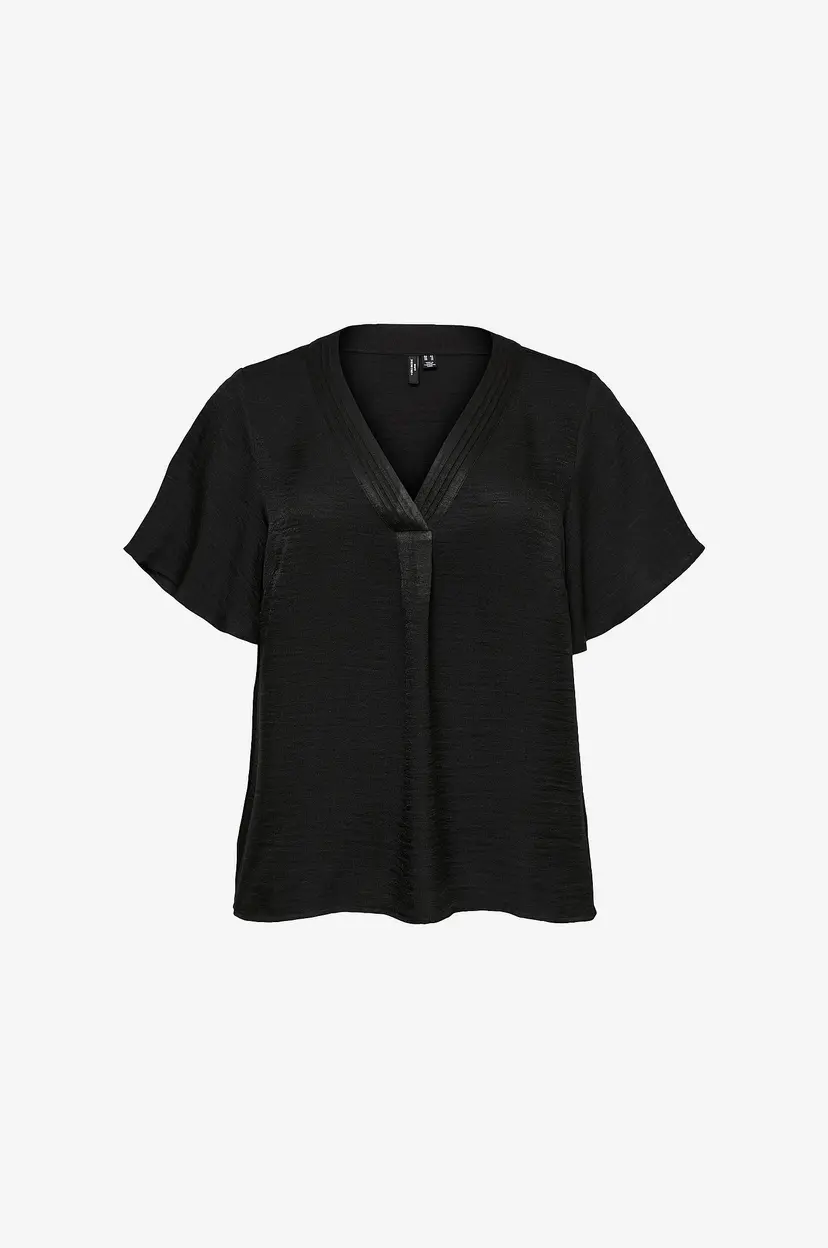 Vero Moda Curve Bluse vmcEllie SS - Svart