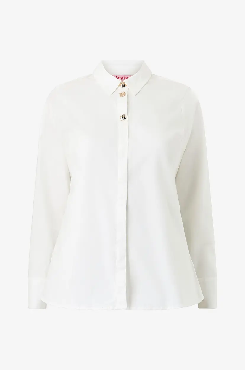 Anyday Skjorte Any- Freja 463 - Blouse - Hvit
