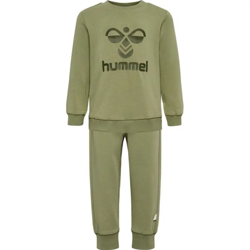 Hummel Hummel Arine Crewsuit Oil Green (56 / 1-2 mnd)
